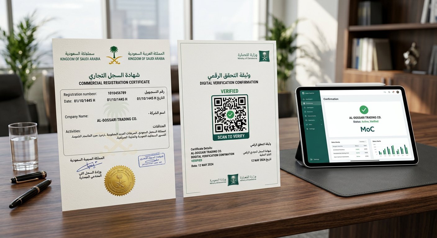 Official Maroof e-commerce verification certificate stamp issued by Saudi Ministry of Commerce